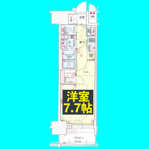 プレサンス新栄町ギャラントの間取り