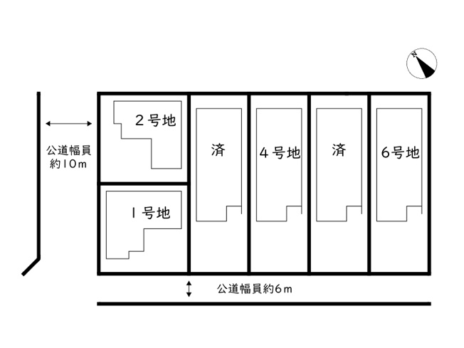 【区画図】 | タマタウン姫路北条／全6棟