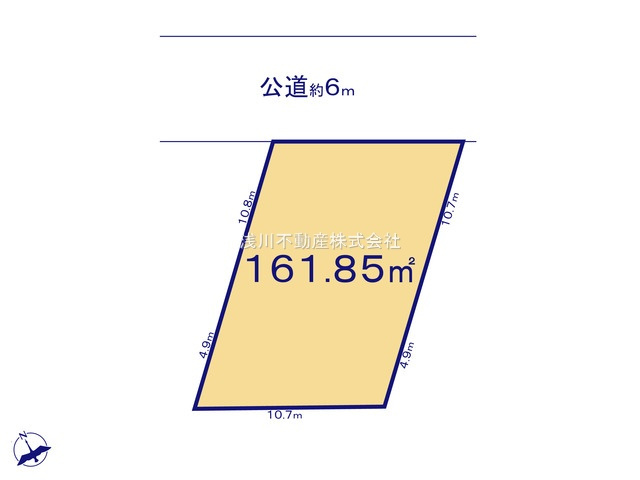 八王子市　大楽寺町　建築条件付き売地の土地図|～北側6ｍ道路に面しています～