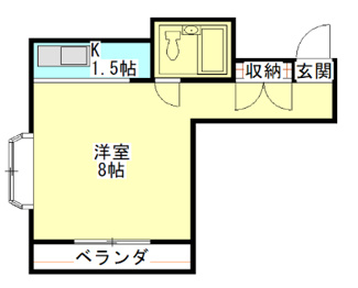 【間取り】 | コーポホワイト名草