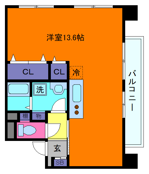 芦屋リバーウエストマンションの間取り