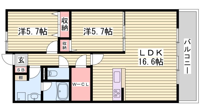 ブラン ジュールの間取り