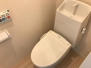 宗像市平井1丁目新築アパートのトイレ|シャワー付トイレ（イメージ）