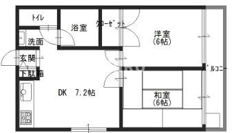 コーポ井上の間取り