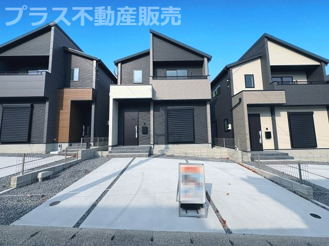 【外観】 | 春日市弥生7丁目1期　2号棟（全3棟）【仲介手数料無料・0円】 | 現地写真。同じ物件を見るなら、プラス不動産販売にお任せ下さい。
