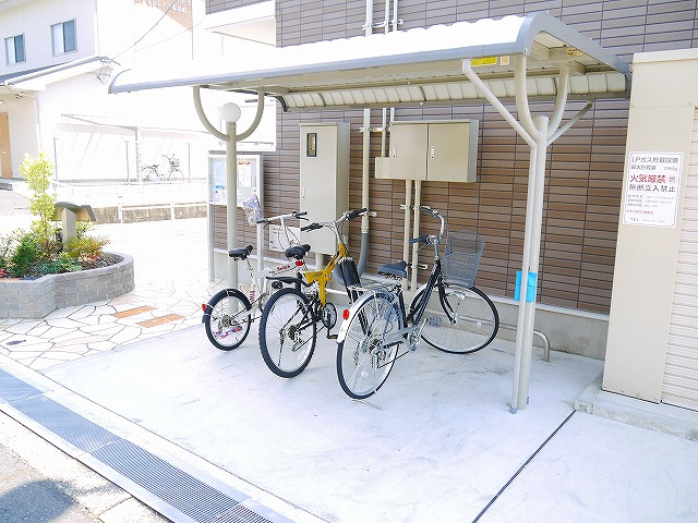 さくら　テラスのその他共用部分|自転車置き場です