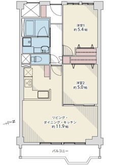 【間取り】 | イトーピア舟入マンション