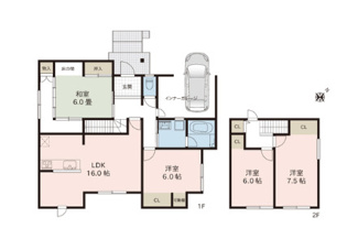【間取り】 | 新発田市豊町3丁目  4LDK