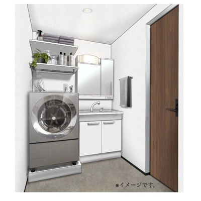 【洗面所】 | LECOCON四日市Ⅸ | ※同建物同型別のお部屋