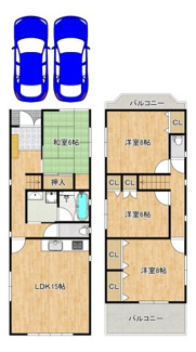 【間取り】 | 神保通　中古戸建 | 【広々４ＬＤＫ】子供部屋や趣味のお部屋も作れますね♪資料請求だけでもお気軽にお問い合わせください！