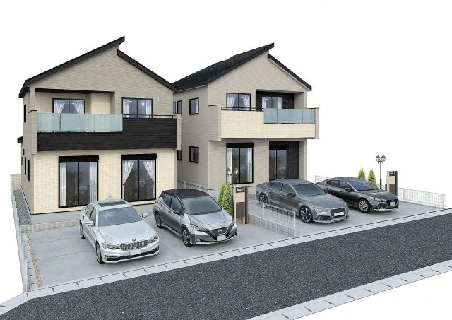 旭区万騎が原 戸建ての外観パース