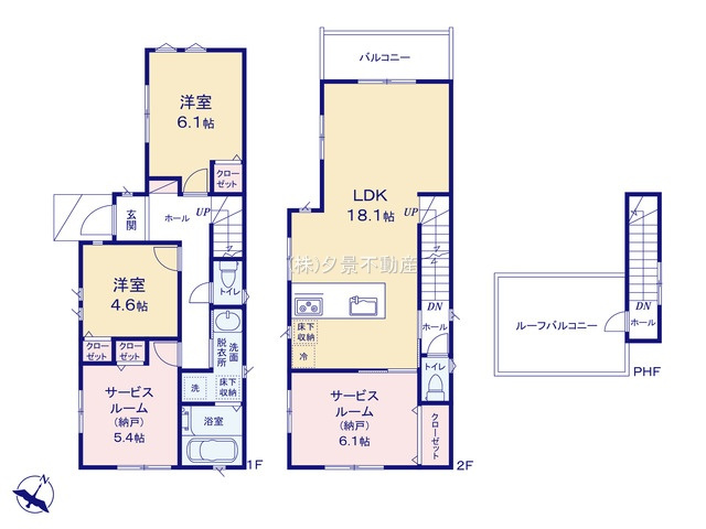 【間取り】 | 《仲介手数料無料》緑区東浦和３丁目3-14(全1戸)新築一戸建てミラスモ