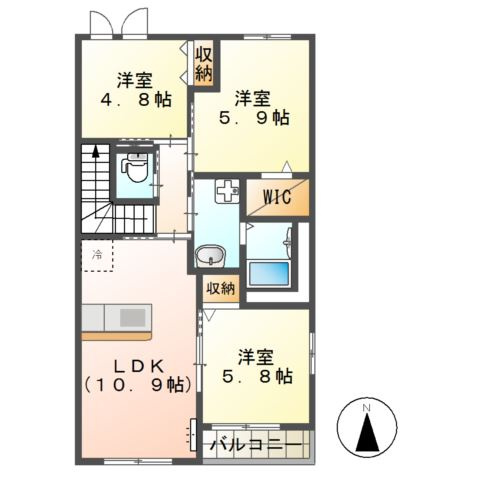 グランバージュ早水の間取り