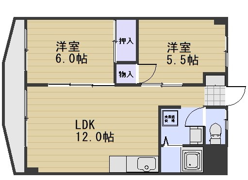 ハイデンス岡山の間取り