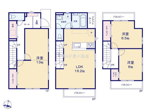 《仲介手数料無料》大宮区上小町864新築一戸建てケイアイ クラフト ピットの間取り
