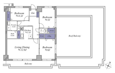 【居間・リビング】 | アドリーム横浜鴨居 | 約12帖のリビングは南東向きで日当たり・風通し◎