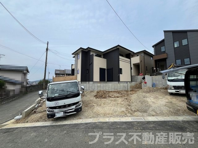 【外観】 | 糟屋郡篠栗町中央6丁目2期　2号棟（全3棟）【仲介手数料無料・0円】 | 完成イメージの外観パースです。