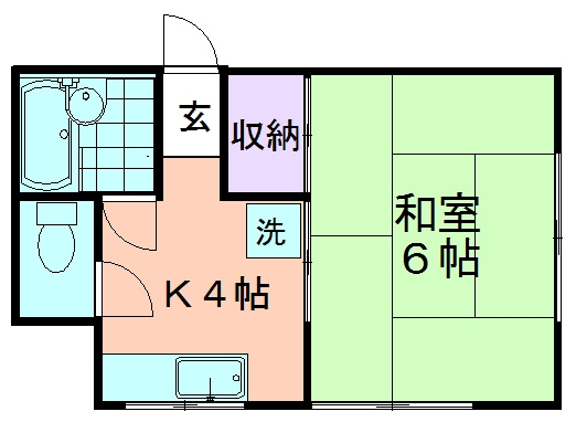 井滝コーポの間取り