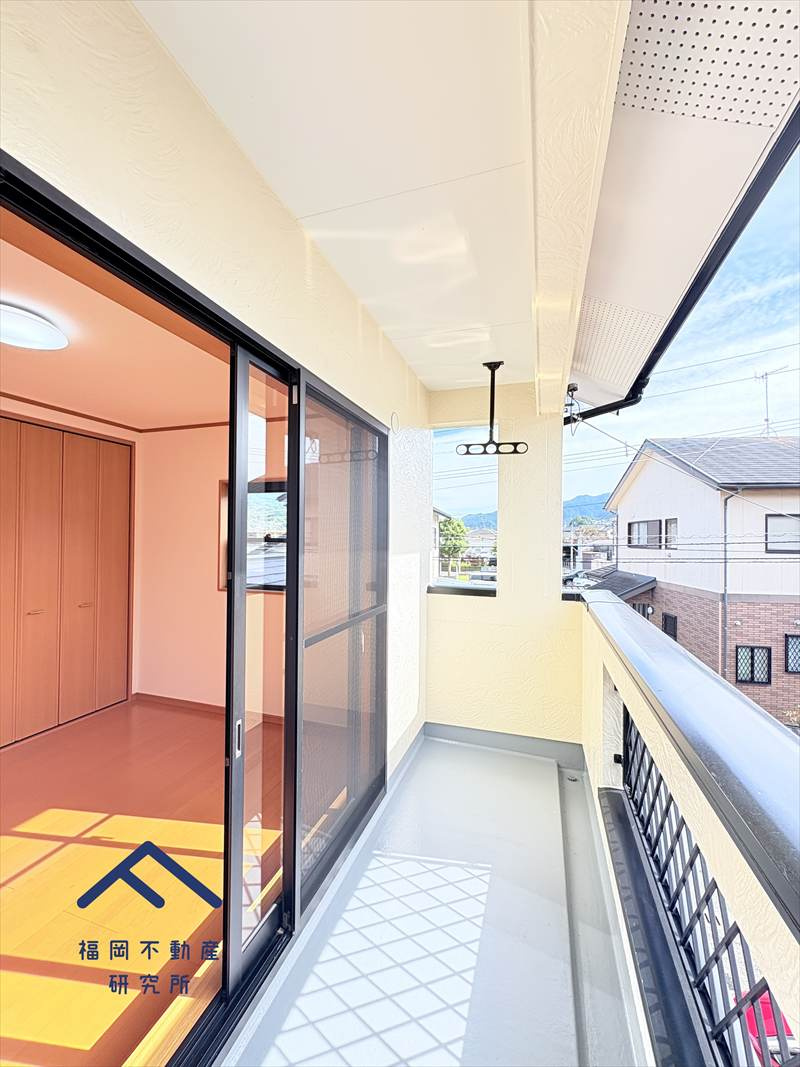 早良区内野３丁目　戸建てのバルコニー