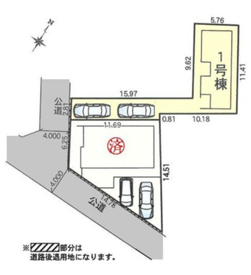 【区画図】 | 大和市西鶴間2丁目  新築戸建  全2棟