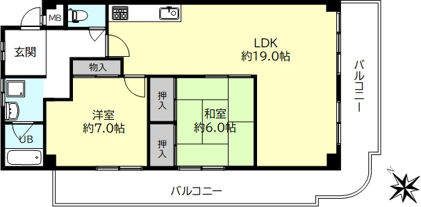 エクシード星が丘の間取り