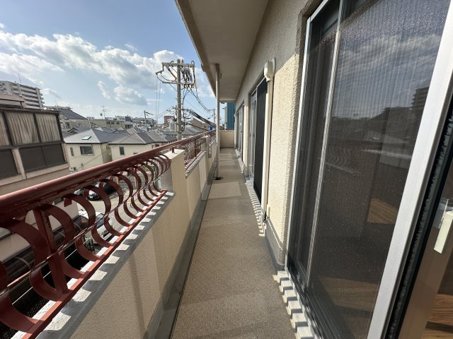 星陵台ハイツのバルコニー