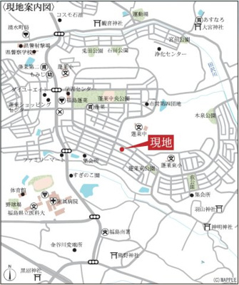【地図】 | Livele Garden.S　蓬莱町６丁目第２　１号棟 | ★内覧予約で新米2kg★