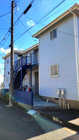 柏ハイツの外観|外観は落ち着いています