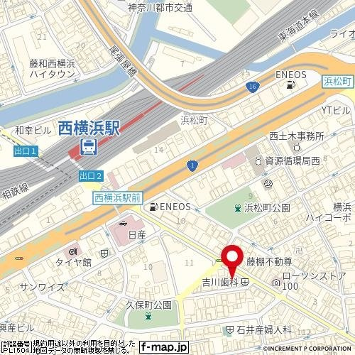 スカイコート西横浜の地図