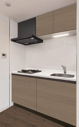 クレヴィスタ立石Ⅱのキッチン|きれいなキッチンです