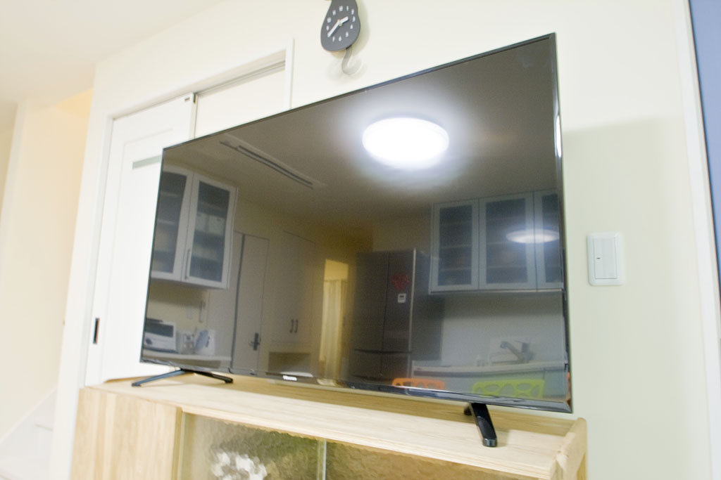 ぬこハウス小岩の設備|大型のＴＶが完備。ワンルームでの一人暮らしでは味わいにくい贅沢を得ることが出来ます。映画鑑賞にピッタ