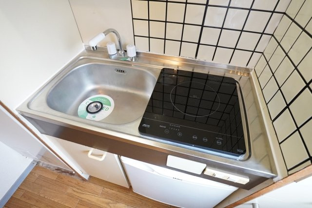 ピアレス上池袋のキッチン|1口IHコンロ