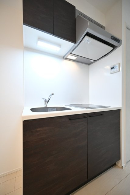 ソルナクレイシア吉祥寺本町のキッチン|コンパクトなキッチンで掃除もラクラク