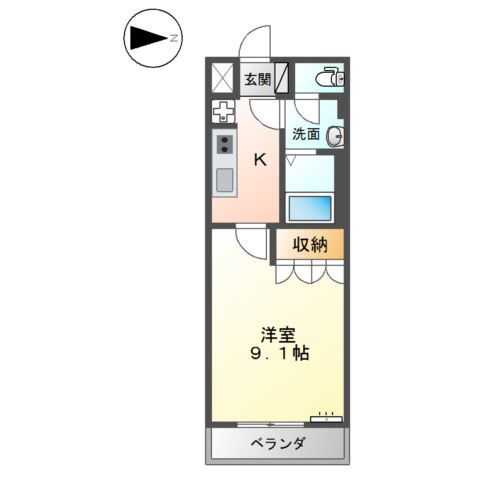 Ｂｅｌｌ　Ｆｌｏｒａの間取り