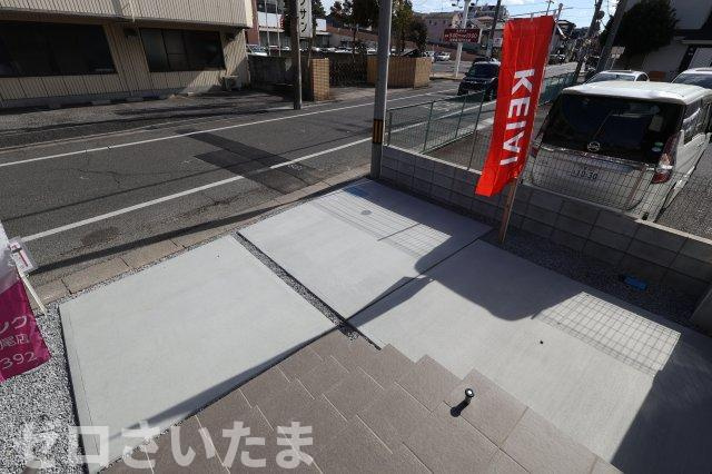 《仲介手数料無料》桜区南元宿１丁目1-41新築一戸建てケイアイ クラフト ピットの駐車場