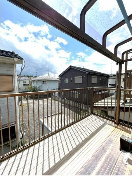 野田市木間ケ瀬　中古戸建　平成4年築のバルコニー
