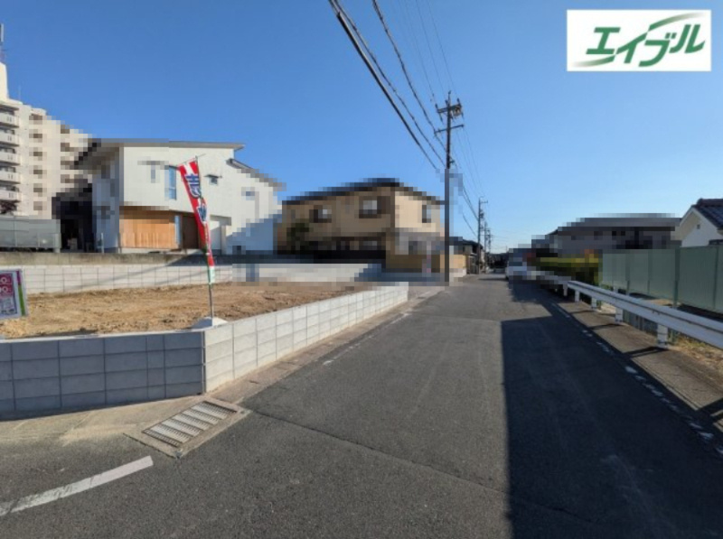 小牧市久保　新築戸建　１号地の前面道路含む現地写真|前面道路含む現地写真です