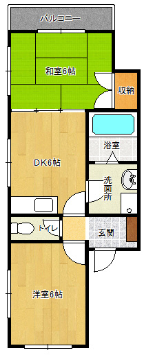 【間取り】 | ハイムリバティⅡ | ハイムリバティⅡ(Good Home)