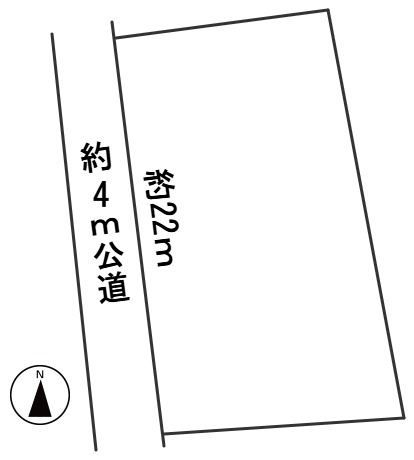 ６６０１９　羽島郡笠松町長池土地の区画図