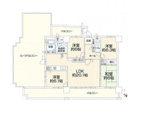 エバーライフ春日公園の間取り
