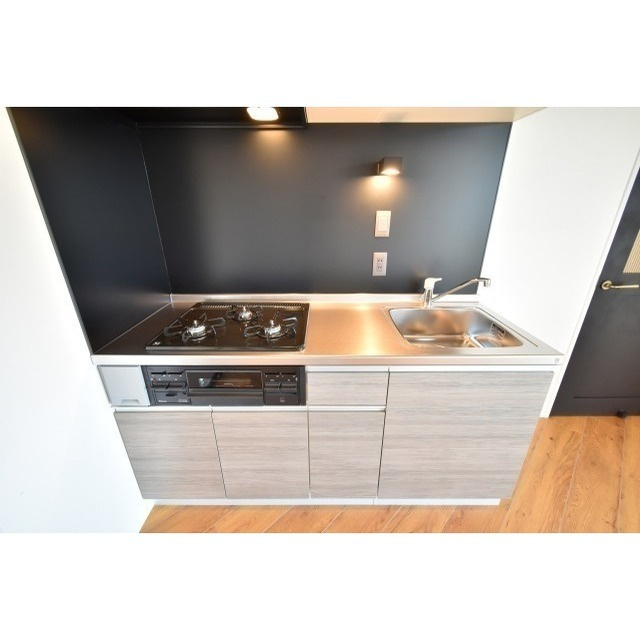 T-Regno田主丸のキッチン|コンパクトなキッチンで掃除もラクラク