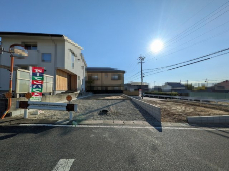 小牧市久保　新築戸建　２号地の前面道路含む現地写真|前面道路含む現地写真です