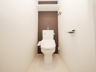 【トイレ】 | レオンコンフォート天神橋 | シンプルで使いやすいトイレです