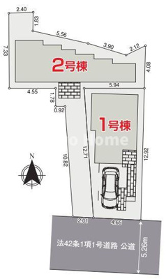 【区画図】 | 荒川区西尾久5丁目新築分譲住宅 | 区画図
