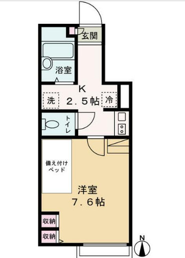 ロレッタ用賀　敷金０　礼金０　南向きの間取り