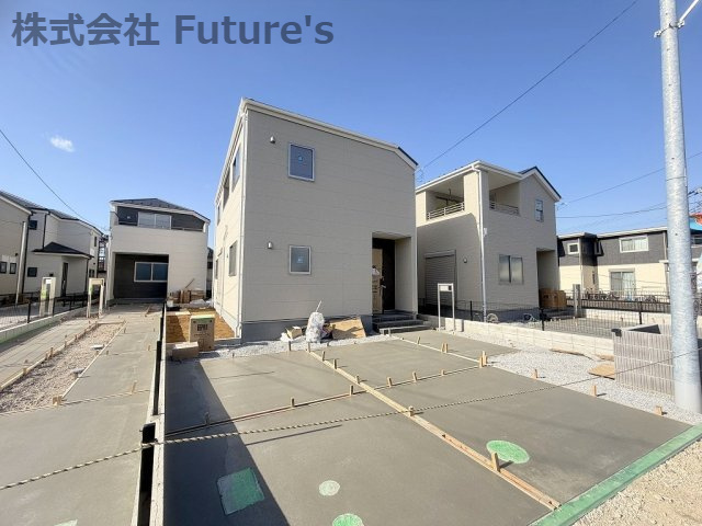 三郷市彦糸1丁目　新築戸建　全5棟　2号棟の外観|現地の写真になります。