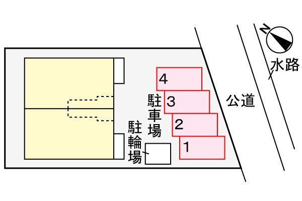 メラルージュの駐車場