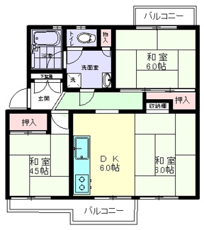【間取り】 | 最寄駅歩7分！スーパー近く豊富／戸頭第一住宅