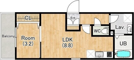 ジーメゾン知立草刈　　刈谷市近郊の賃貸ならクラスホーム刈谷店の間取り