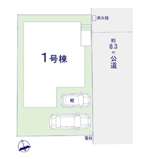 【区画図】 | 糟屋郡篠栗町津波黒2丁目3期　1号棟（全1棟）【仲介手数料無料・0円】 | 区画図です。